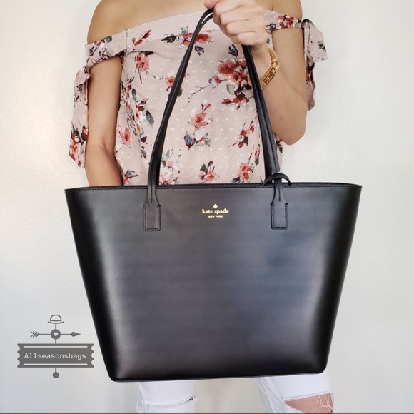 NWT kate spade New York small harmony tote set blk - Picture 5 of 8
